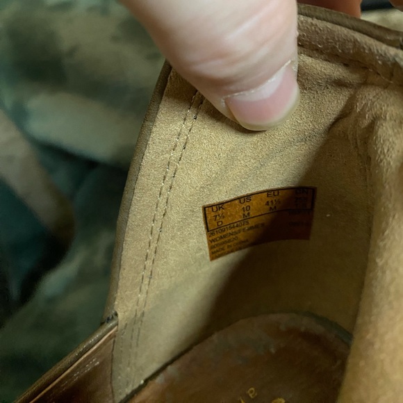 Clarks Shira Nicole Open Toed Heeled Sandals Brown and Tan Leather Ankle Booties - Picture 11 of 12